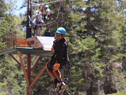 Eli on a zipline