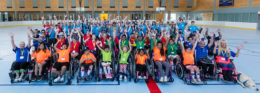 Cottage Rehabilitation Hospital - Junior Wheelchair Sports Camp Group Photo