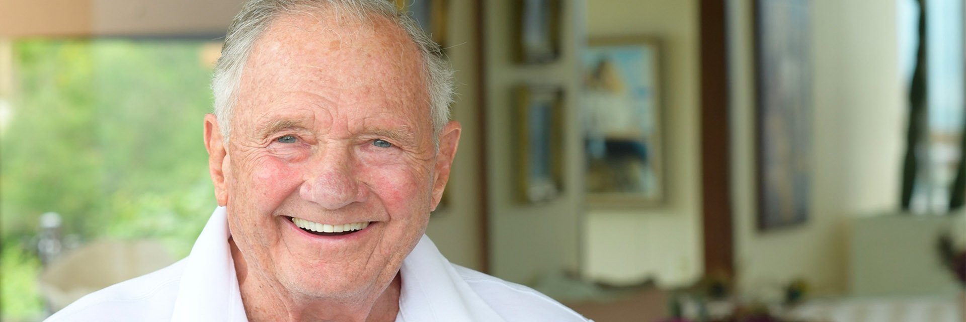 Male patient smiling