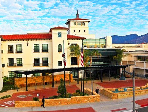 Front of Santa Barbara Cottage Hospital