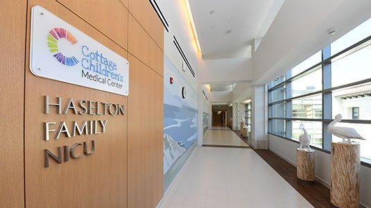 Cottage Children's Medical Center intensive care unit hallway