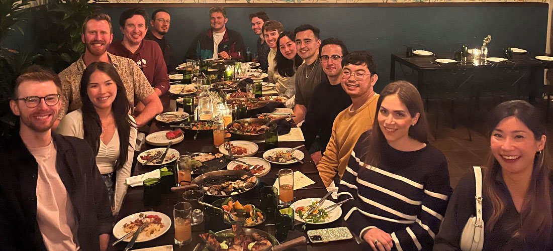 Radiology Residents meeting around a table