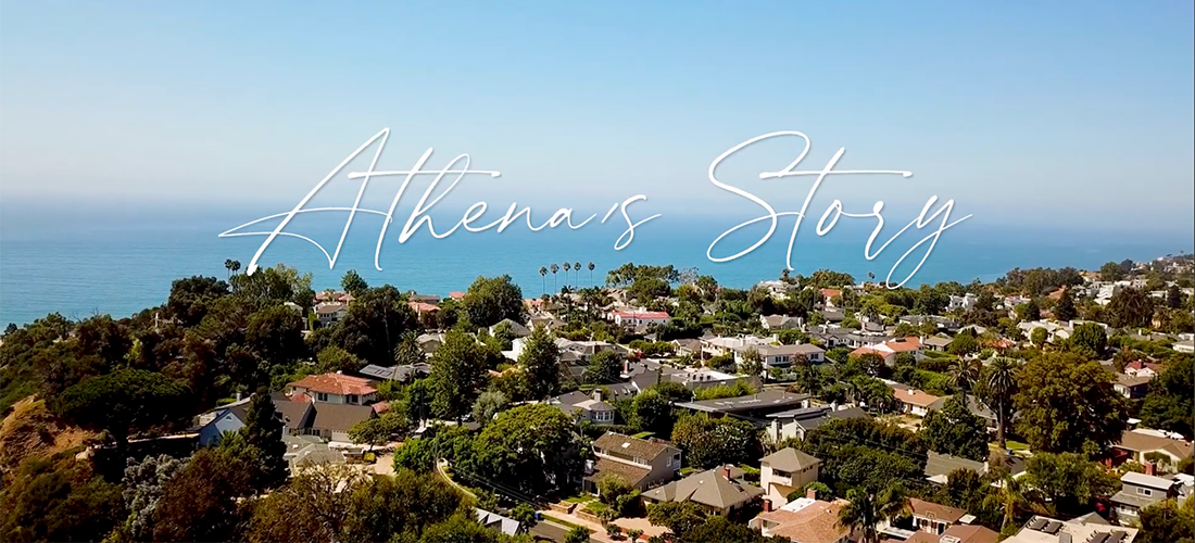 Video trhumbnail for Athena's Story featuring an image of her with caregivers