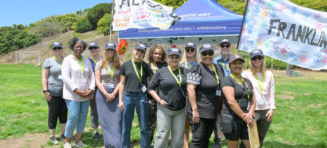 Cottage employees volunteering in the community