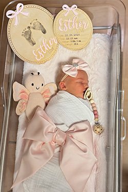 Esther Love, born January 1, 2025