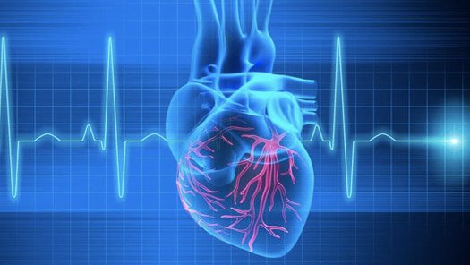 Graphic image of a heart, Cottage Health Cardiac Electrophysiology
