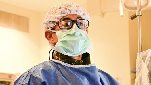 Dr. Michael Shenoda performing a procedure