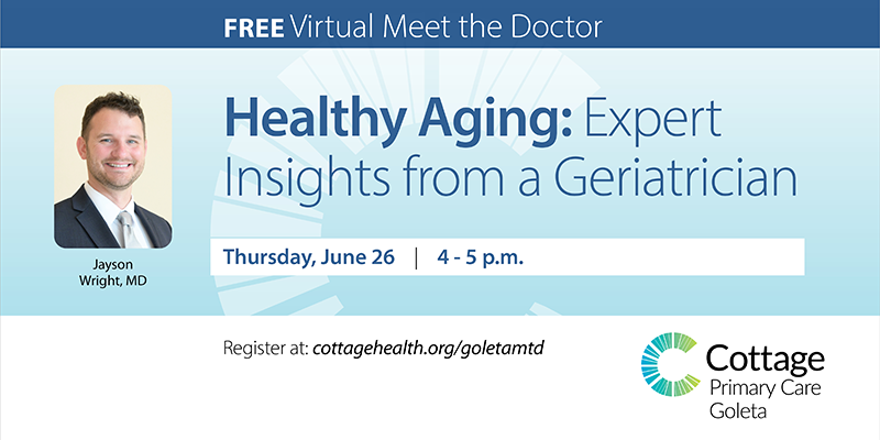 Meet the Doctor - Geriatrician Dr. Jayson Wright