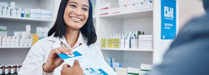 Pharmacist working in a lab