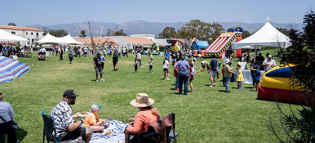 Cottage employee picnic attractions and attendees
