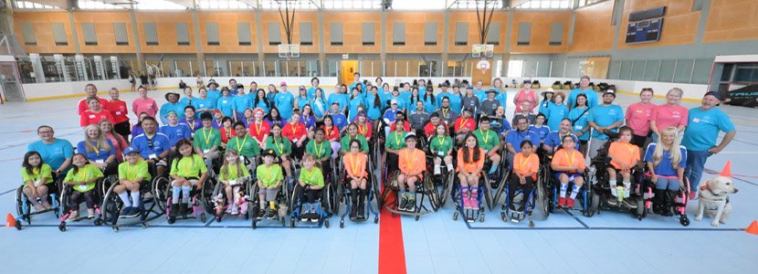 Cottage Rehabilitation Hospital - Junior Wheelchair Sports Camp Group Photo