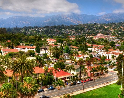 View of Santa Barbara Foothills