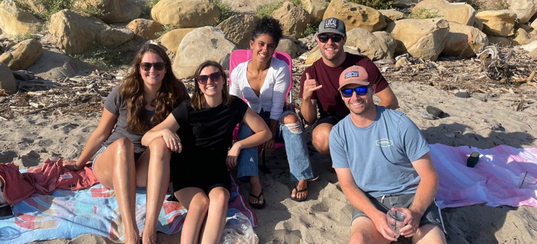 Pediatric residents enjoying a day at the beach