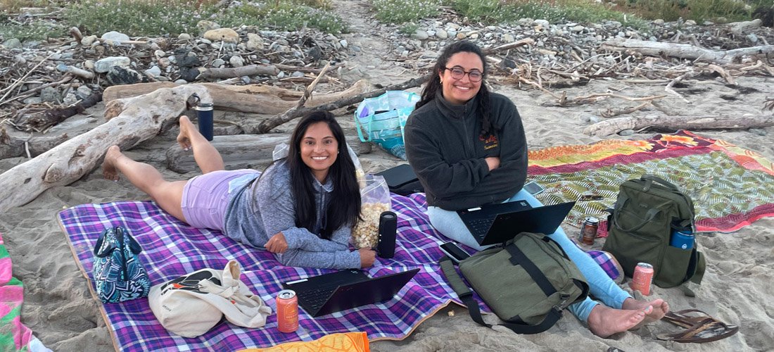 Residents enjoying a day at the beach