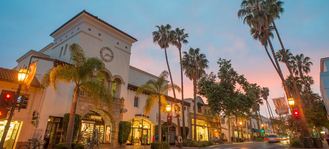 View of downtown Santa Barbara