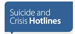 Suicide hotline flyer graphic