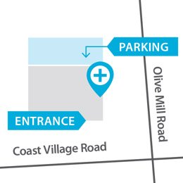 Urgent Care Montecito Parking Map