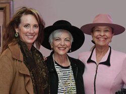 (Left to Right) Vintage Vogue attendees Nancy Eklund-Hunsicker; Gerry Shepherd, Vintage Vogue title sponsor and past SYVCH Foundation President; and Nan Stockholm Walden.